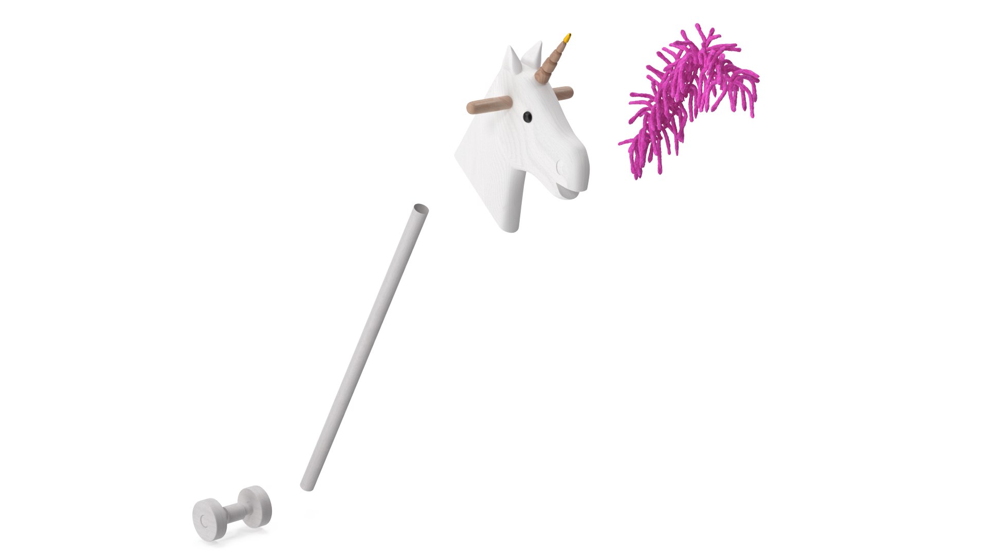 3D White Unicorn Hobbyhorse Toy model https://p.turbosquid.com/ts-thumb/Vn/BIbcXr/0B/whiteunicornhobbyhorsetoyc4dmodel011/jpg/1686824797/1920x1080/fit_q87/c9d213fceea68ec6107054243e0ef827a8c36a2d/whiteunicornhobbyhorsetoyc4dmodel011.jpg