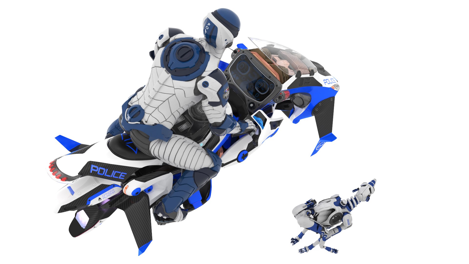 3D model Sci Fi Police Pilot on Hoverbike with Robot Dog https://p.turbosquid.com/ts-thumb/Vn/EIvc5m/UT/scifipolicepilotonhoverbikewithrobotdog3dmodel007/jpg/1723928983/1920x1080/fit_q87/d51fef378cc6d3fcd39dc947d4569d2a5e48ee52/scifipolicepilotonhoverbikewithrobotdog3dmodel007.jpg