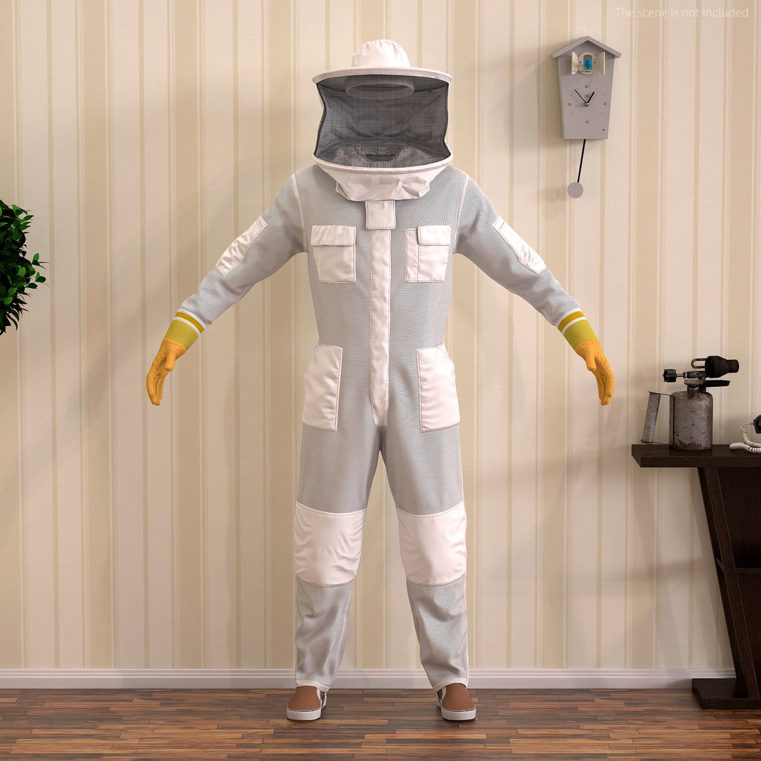 3D body bee protection suit https://p.turbosquid.com/ts-thumb/Vn/Gkg4AR/5kdq5tbZ/fullbodybeeprotectionsuit3dsmodel003/jpg/1605164258/1920x1080/fit_q87/93f12cca28cfabd9daec5177915bd106b291aef8/fullbodybeeprotectionsuit3dsmodel003.jpg