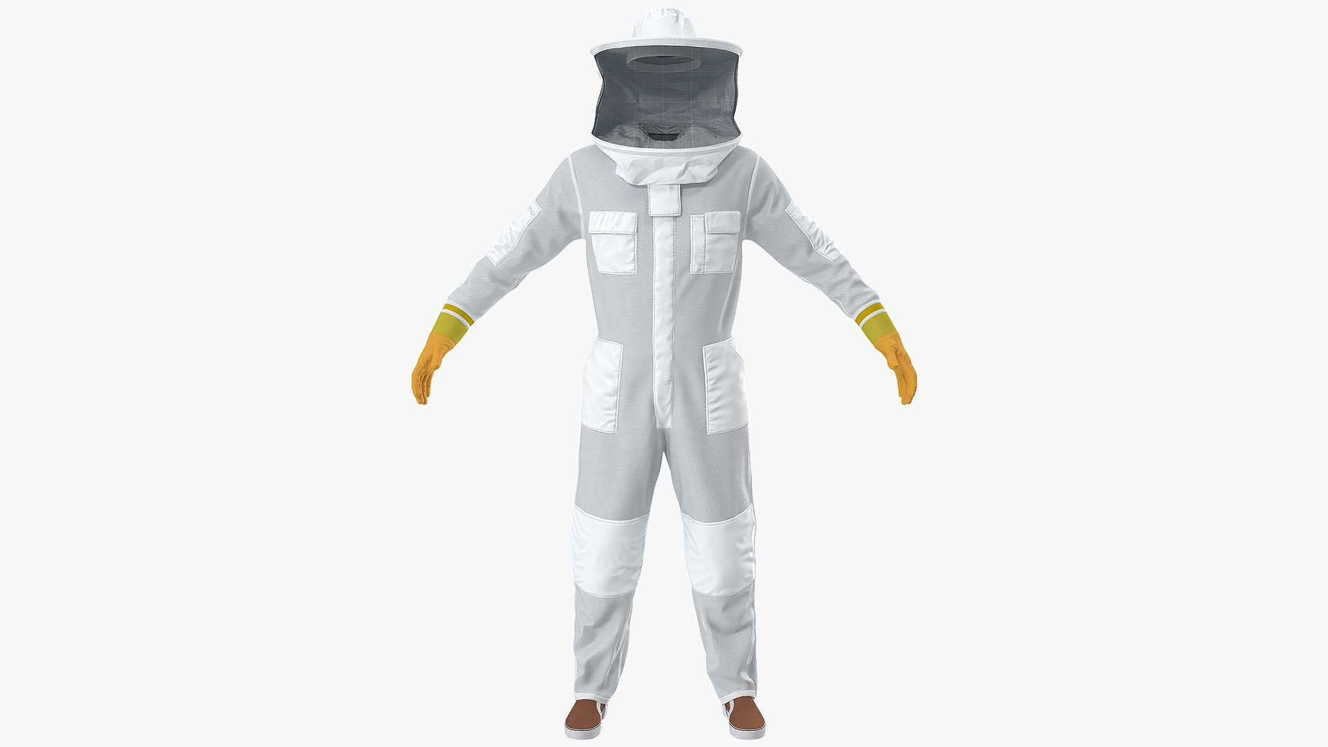 Full Body Bee Protection Suit 3D model preview