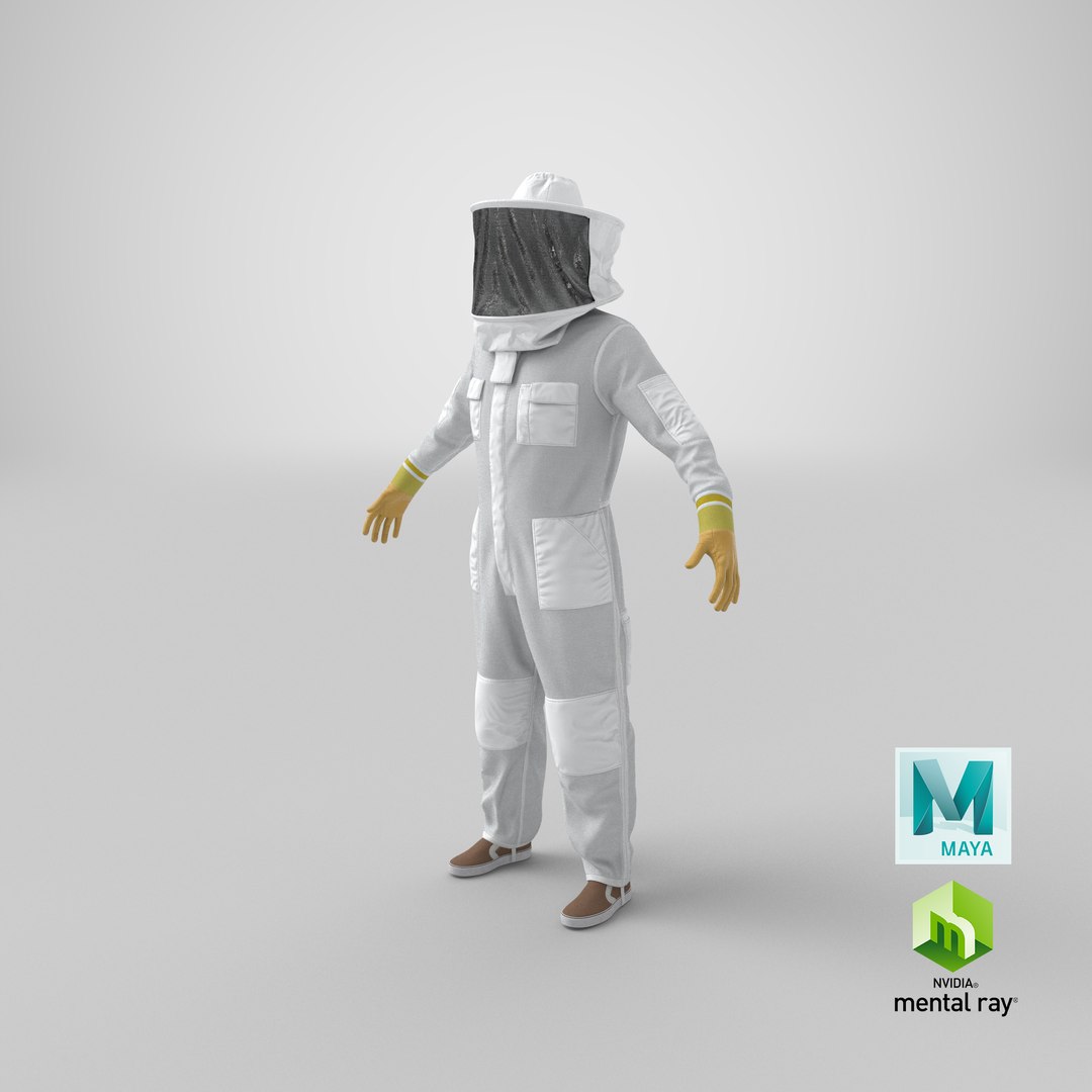 3D body bee protection suit https://p.turbosquid.com/ts-thumb/Vn/Gkg4AR/hS/stemcell_maya_mental_ray_render/png/1635404879/1920x1080/fit_q87/0f6b3be5ec01b30713d71a42b02c97f52f9b4343/stemcell_maya_mental_ray_render.jpg