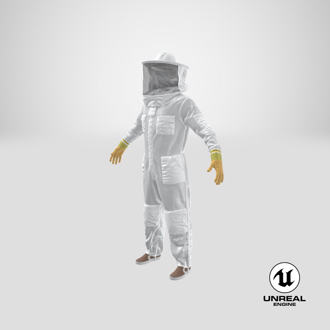 3D body bee protection suit https://p.turbosquid.com/ts-thumb/Vn/Gkg4AR/iB/stemcell_unreal_render/png/1635404873/1920x1080/fit_q87/bda5ff3f7ae07a4cc80f12ee9ba537288087f25d/stemcell_unreal_render.jpg