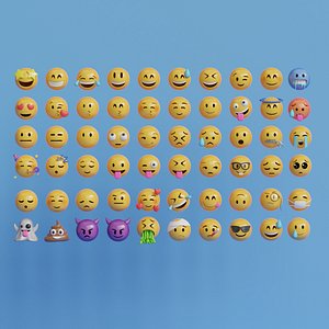 3D Big Emoji Collection - Low Poly