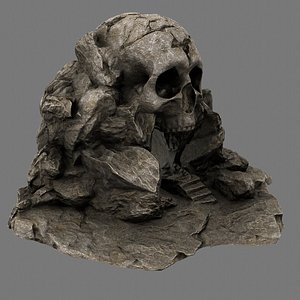 skull cave 3D model