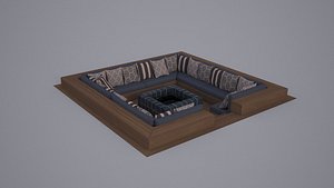 restaurant fireplace 3d model