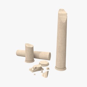 columns greek order 3D model