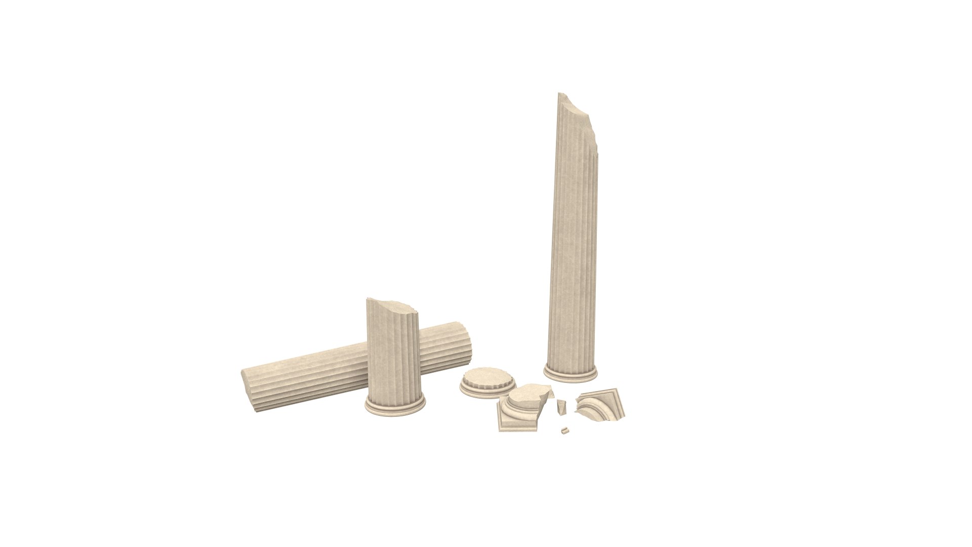 Columns Greek Order 3D Model - TurboSquid 1635627