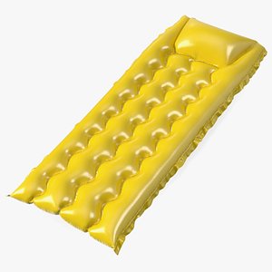 Inflatable Beach Air Mattress 3D
