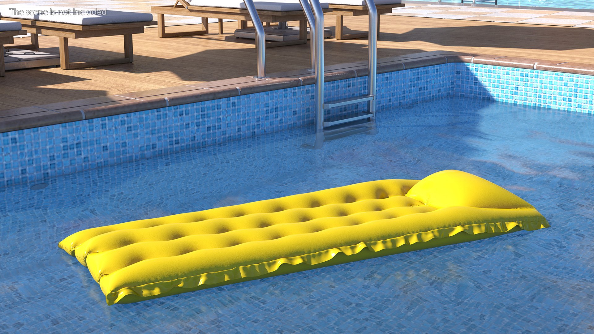 Inflatable Beach Air Mattress 3D - TurboSquid 2146551
