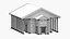 Greek State Building 02 3D