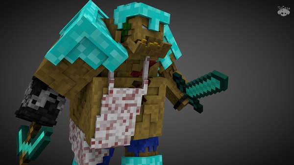 3D модель Minecraft Pudge - TurboSquid 874240