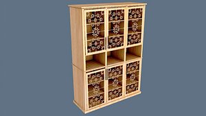 3D SILVER WARE CABINET