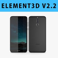 E3D - 3D Huawei Nova 2i Black