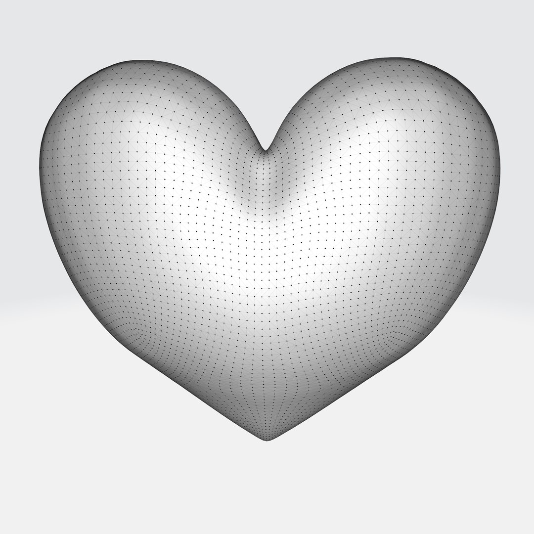 3D Red Heart-shaped Model - TurboSquid 2270976
