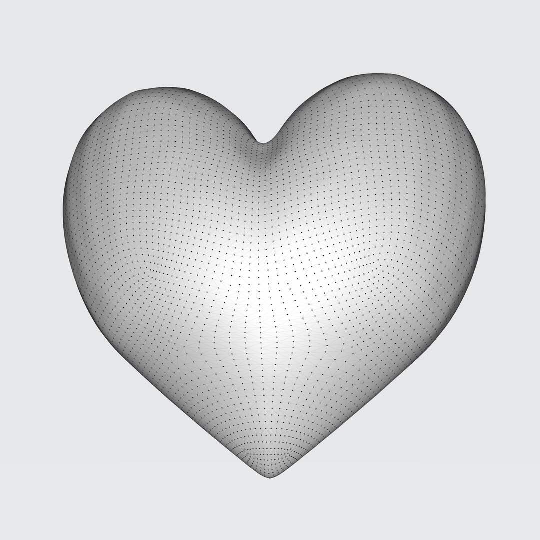 3D Red Heart-shaped Model - TurboSquid 2270976