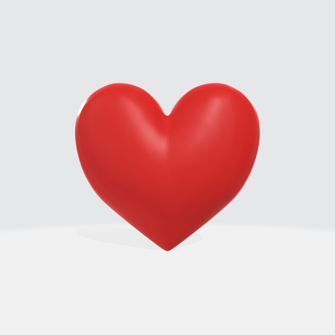 3D Red Heart-shaped Model - TurboSquid 2270976