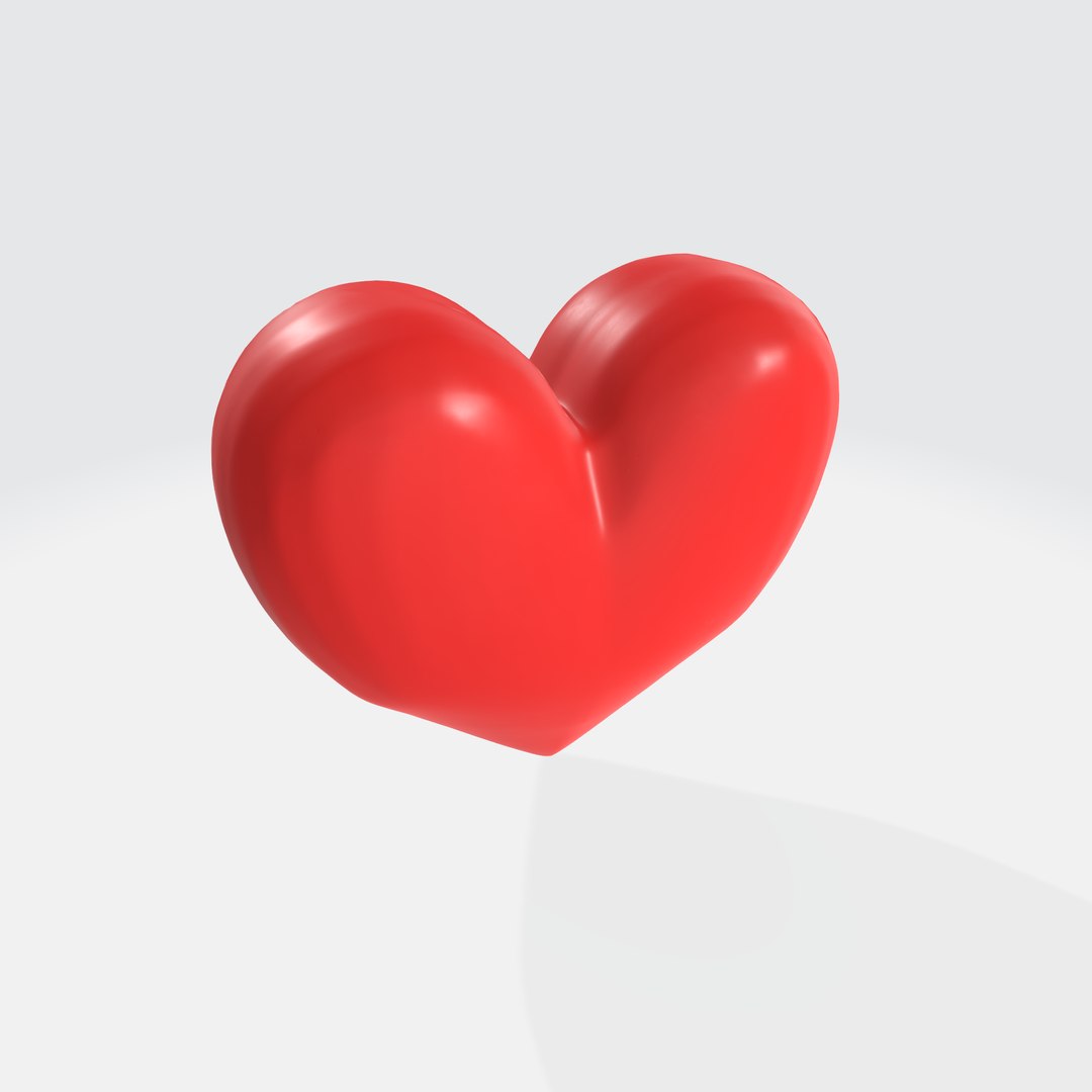 3D Red Heart-shaped Model - TurboSquid 2270976