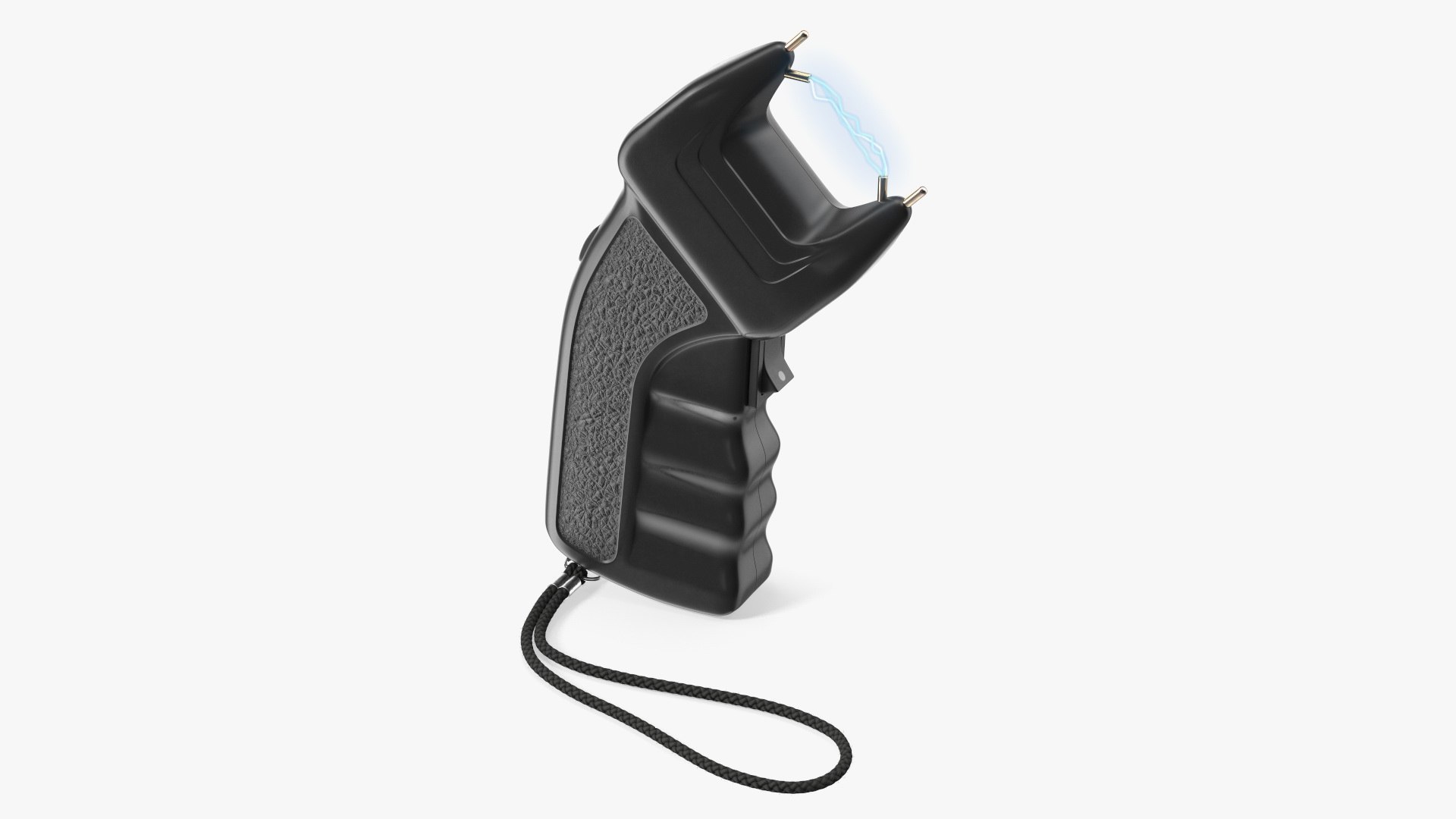Professional Stun Gun with Electrical Charge Fur 3D model preview