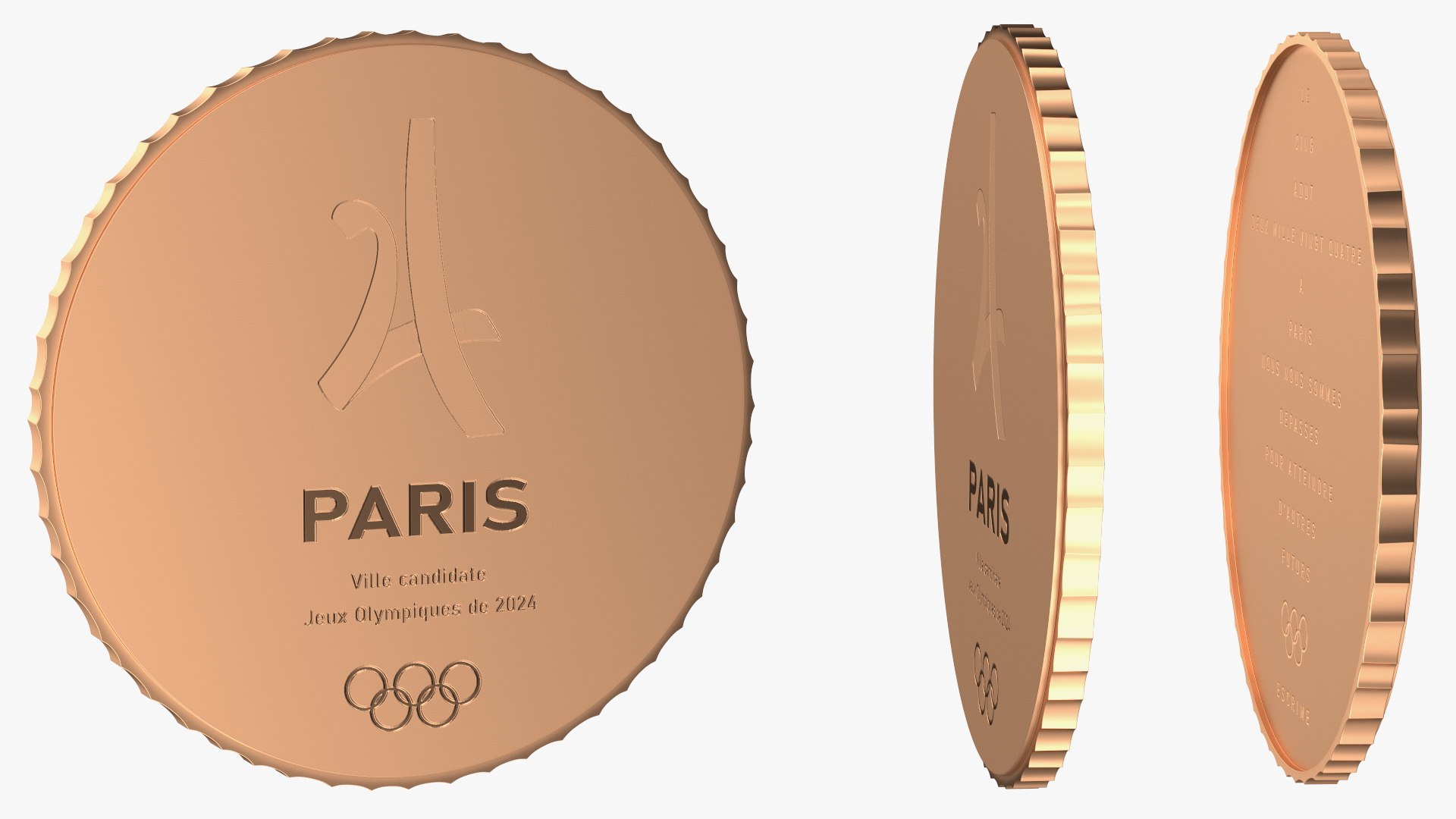 3D Bronze Olympic Medal Paris 2024 - TurboSquid 2003830