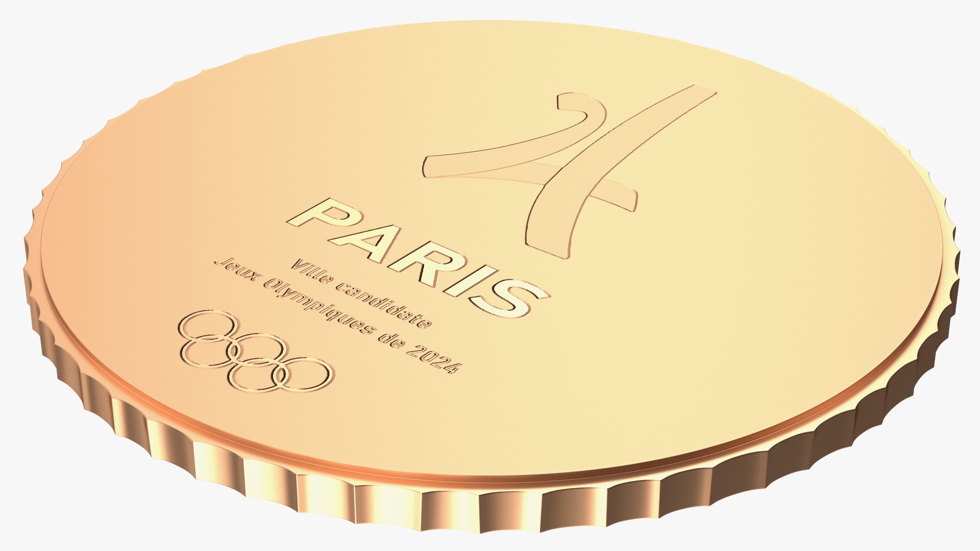 3D Bronze Olympic Medal Paris 2024 TurboSquid 2003830