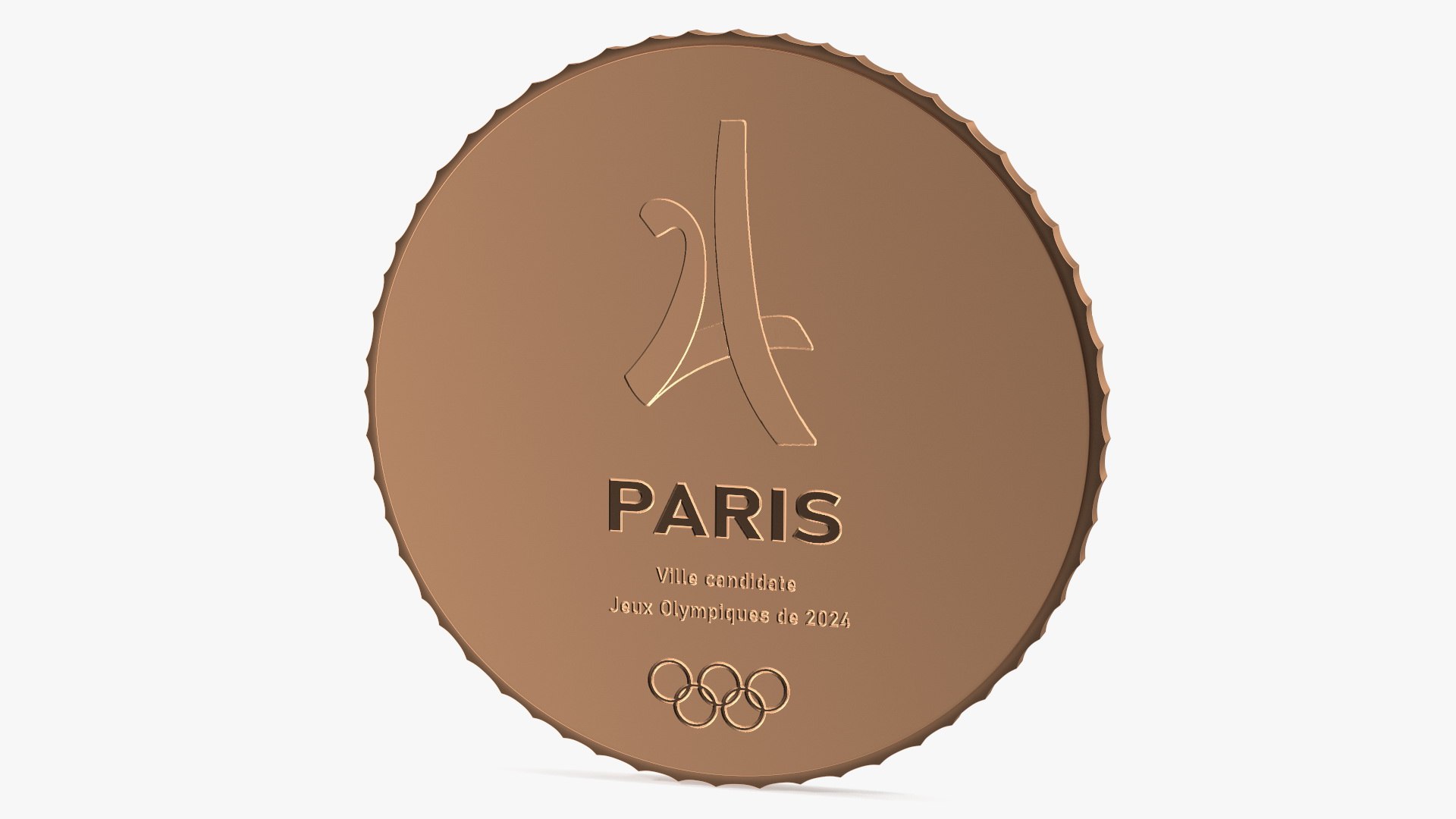 3D Bronze Olympic Medal Paris 2024 TurboSquid 2003830