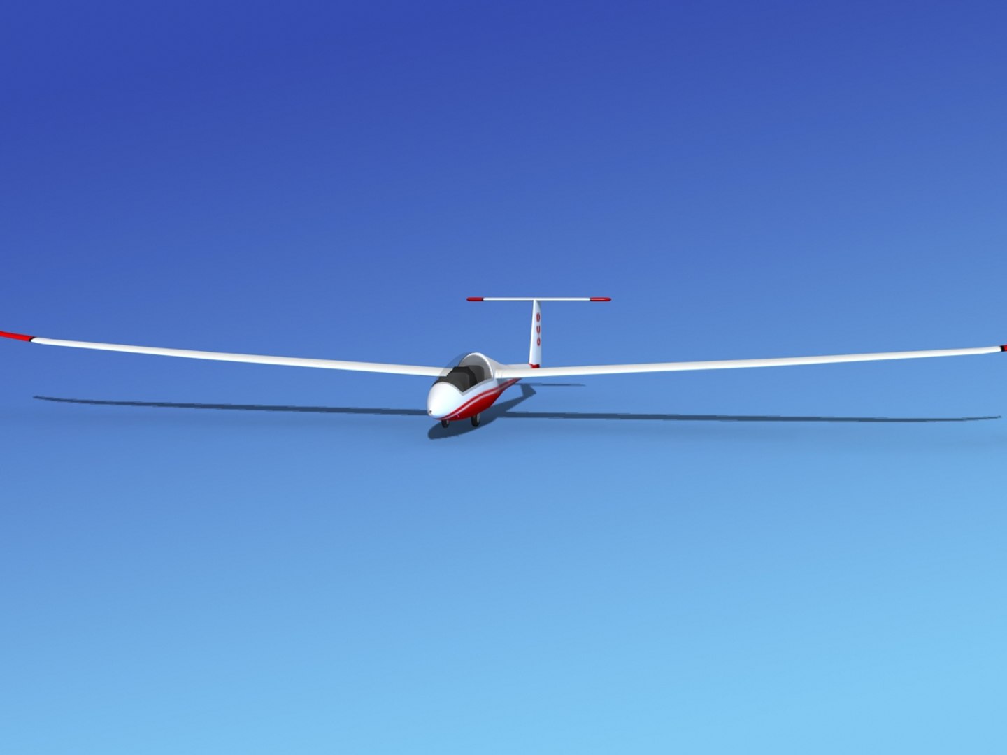 3ds Max Discus Duo Sailplane Plane