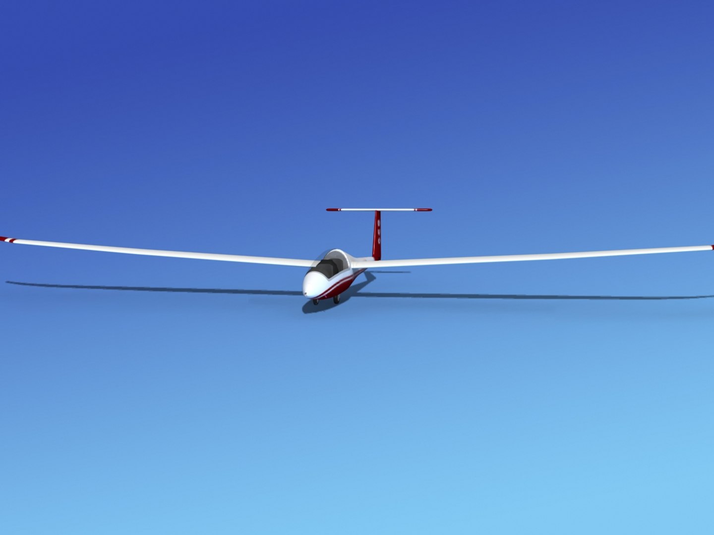 3ds Max Discus Duo Sailplane Plane