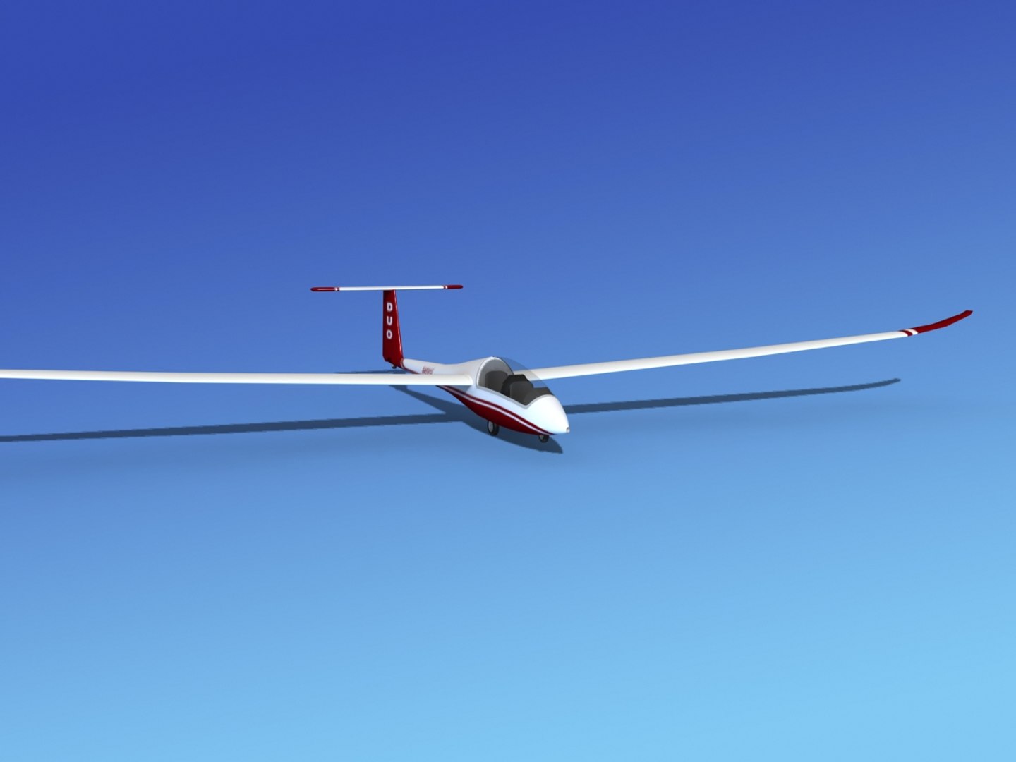 3ds Max Discus Duo Sailplane Plane