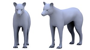 3D Wolf 3D Model
