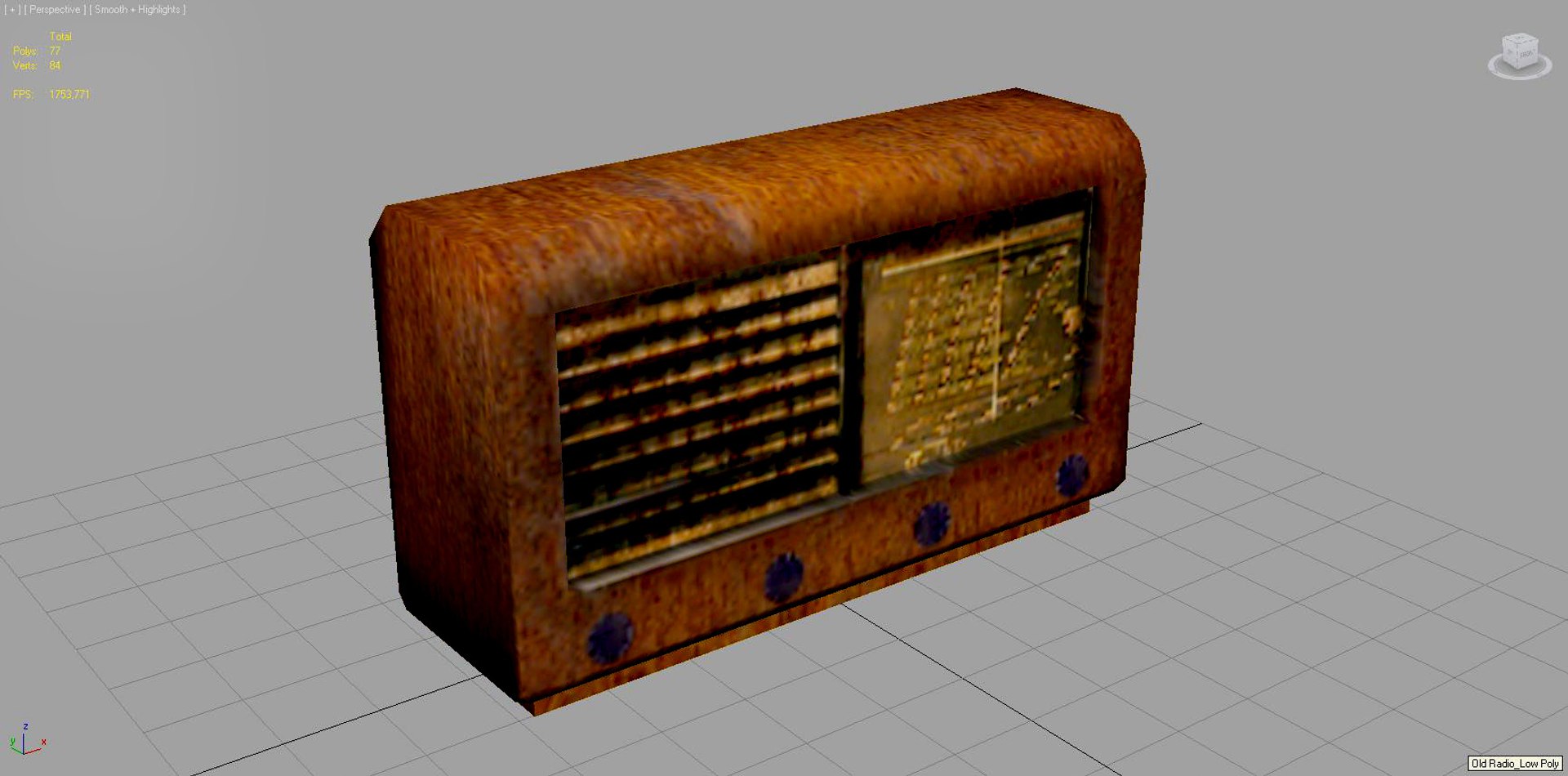 Old Radio Low Poly 3d Model Turbosquid 1991055 0156