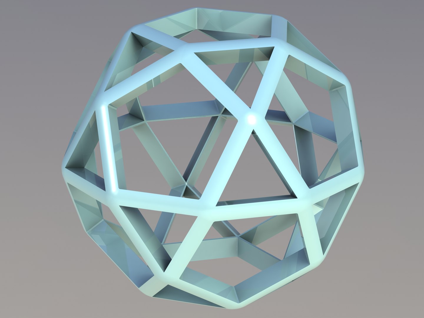 Wireframe Shape Icosidodecahedron 3D - TurboSquid 2162220