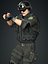 Realistisches manipuliertes Armee-Charakter-Mann-3D-Modell