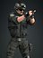 Realistisches manipuliertes Armee-Charakter-Mann-3D-Modell