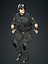 Realistisches manipuliertes Armee-Charakter-Mann-3D-Modell
