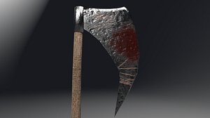 3D model battle axe