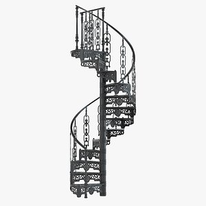 3ds victorian spiral staircase