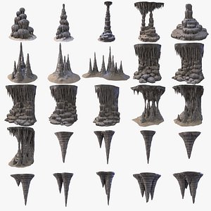 Cave Stalagmites Collection PBR