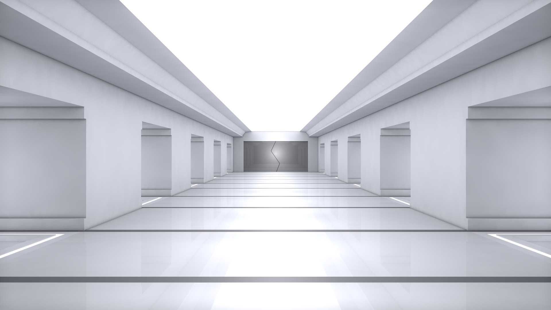 3D Sci Fi Corridor - TurboSquid 2201419