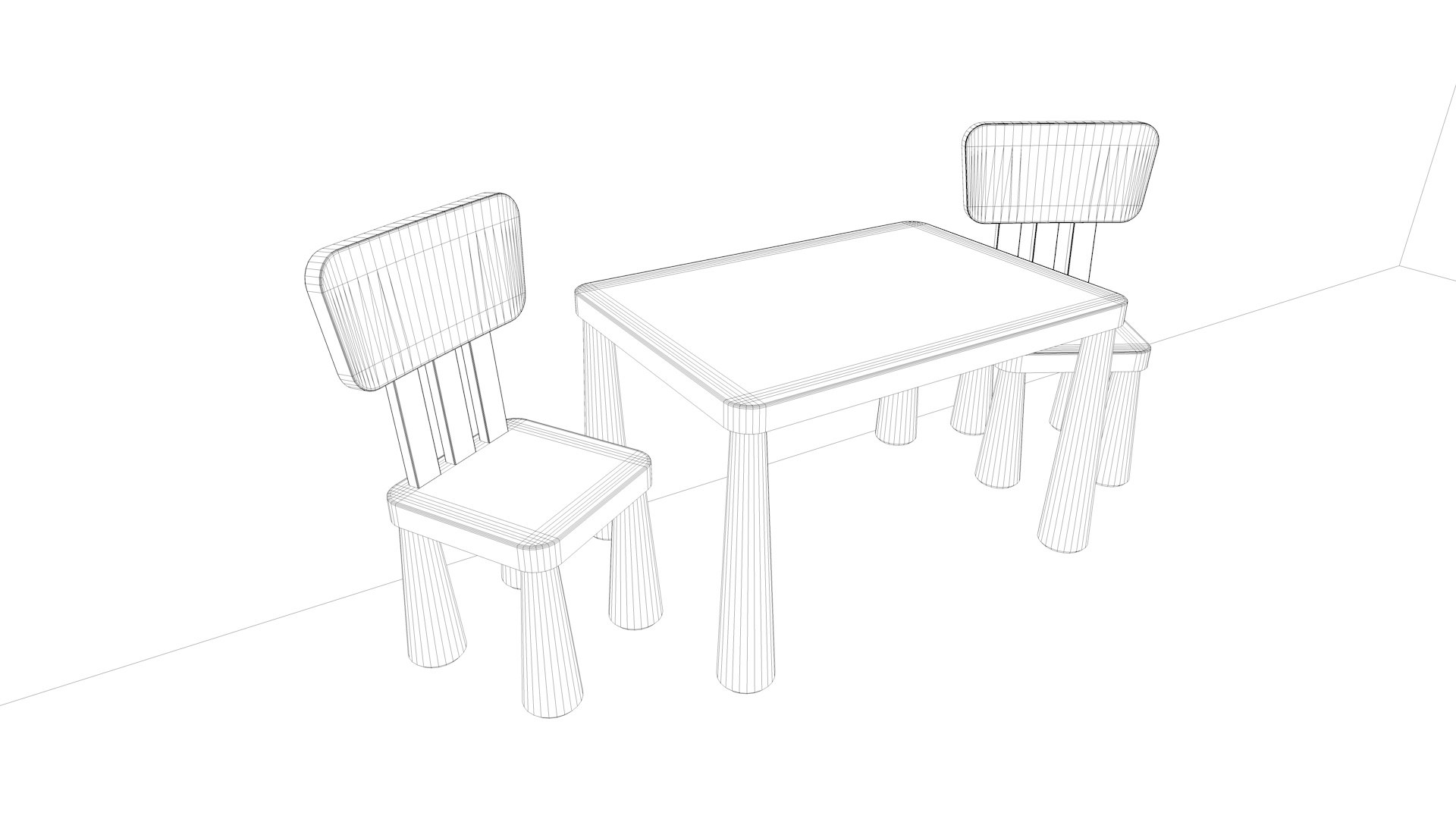 3D Ikea Baby Table - TurboSquid 1494139