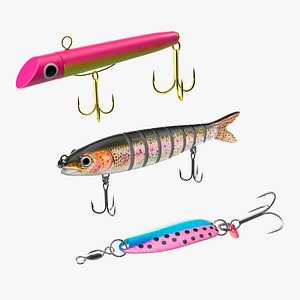 Fishing Lure 3D Models for Download