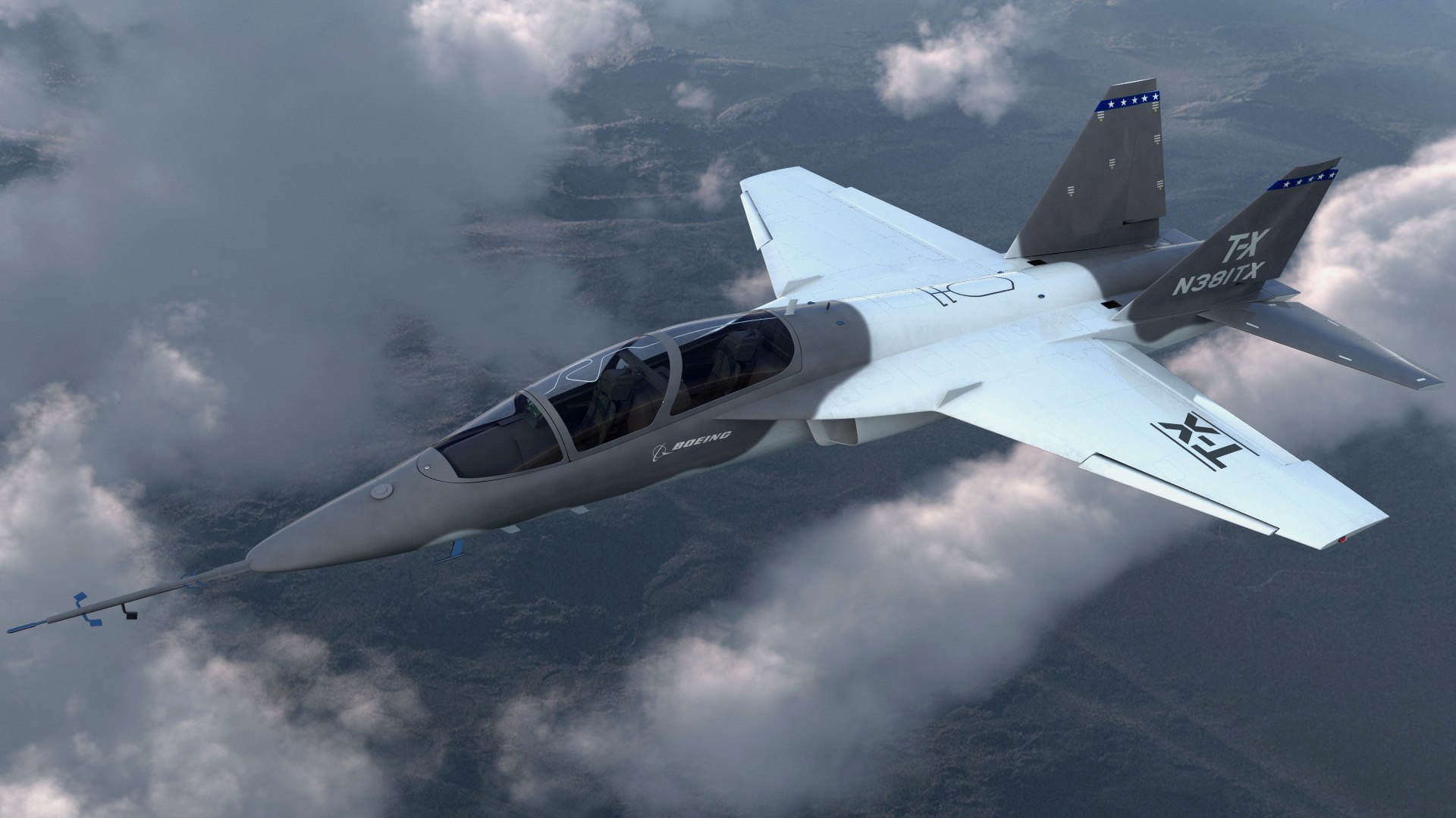 Boeing T-X Advanced Pilot Training System 3D model preview
