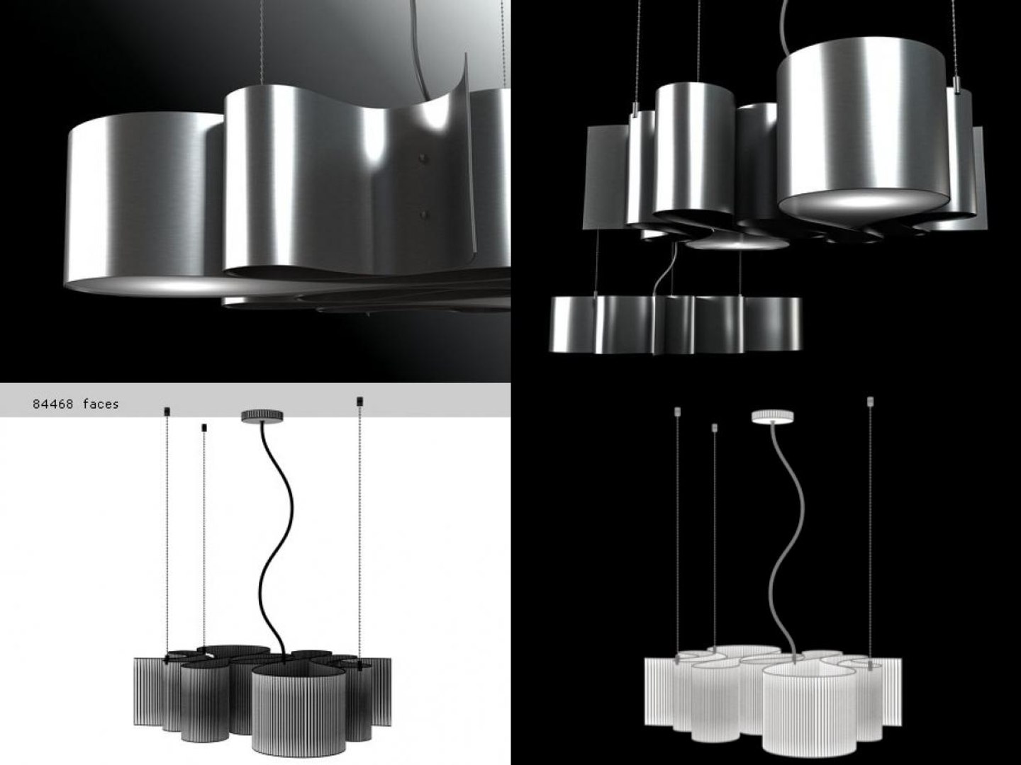 Paraaf suspension lamp model - TurboSquid 1177307