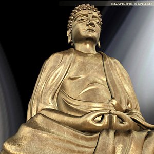 buddha statue 3d model