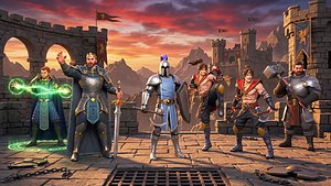 Epic Heroes Pack 5 Premium Stylized 3D Characters