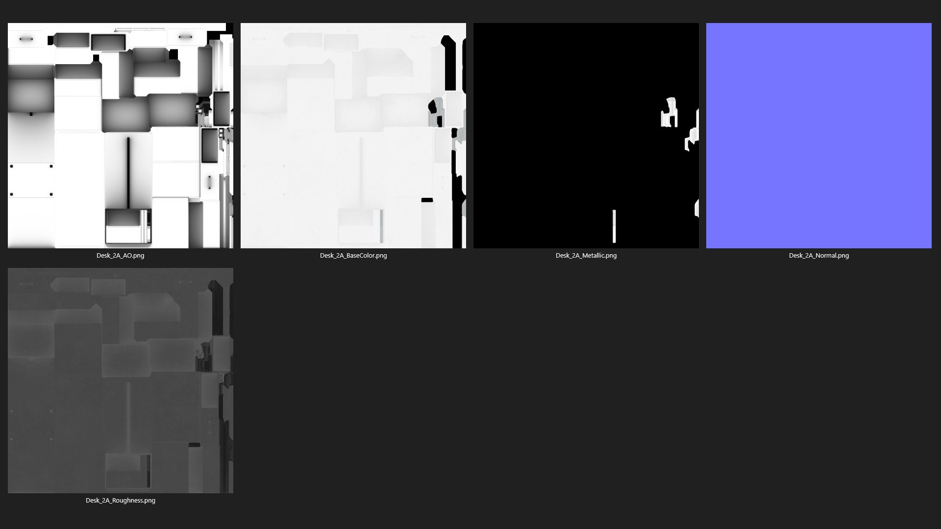 Desk 2A 3D - TurboSquid 2137020