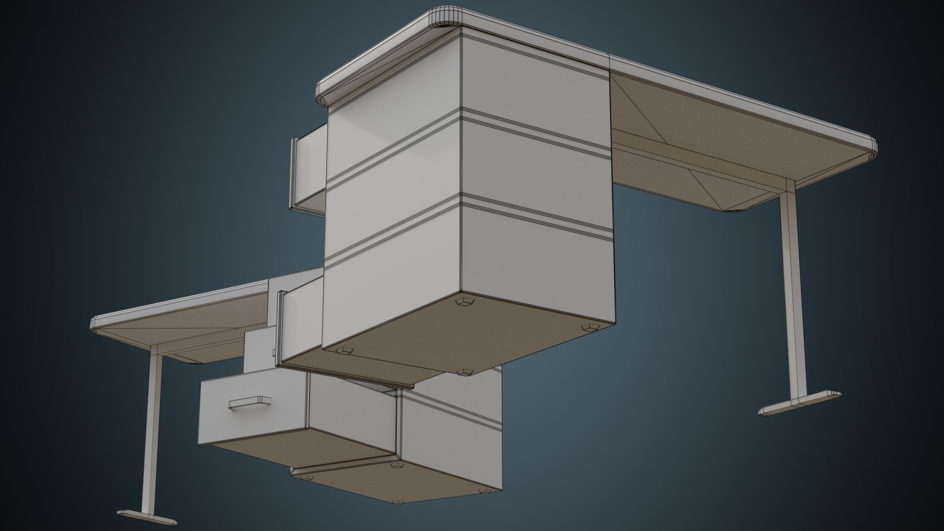 Desk 2A 3D - TurboSquid 2137020