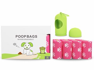 3D Poop Bags - Rolls Box - 3D Model Ready to Render inside 3dsMax and Vray model