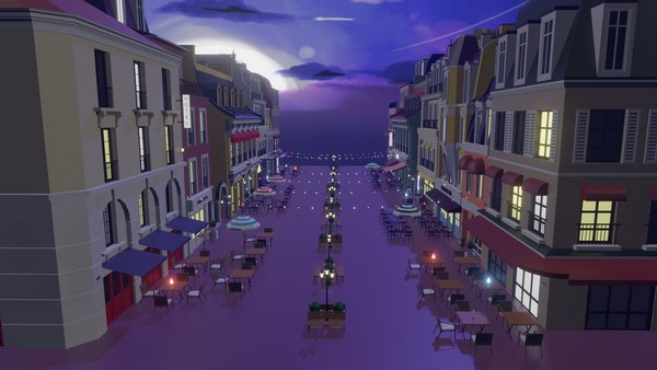 Metaverse Coffee Alley model