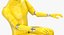 Crash Test Dummy Rigged for Cinema 4D 3D Model