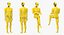 Crash Test Dummy Rigged for Cinema 4D 3D Model